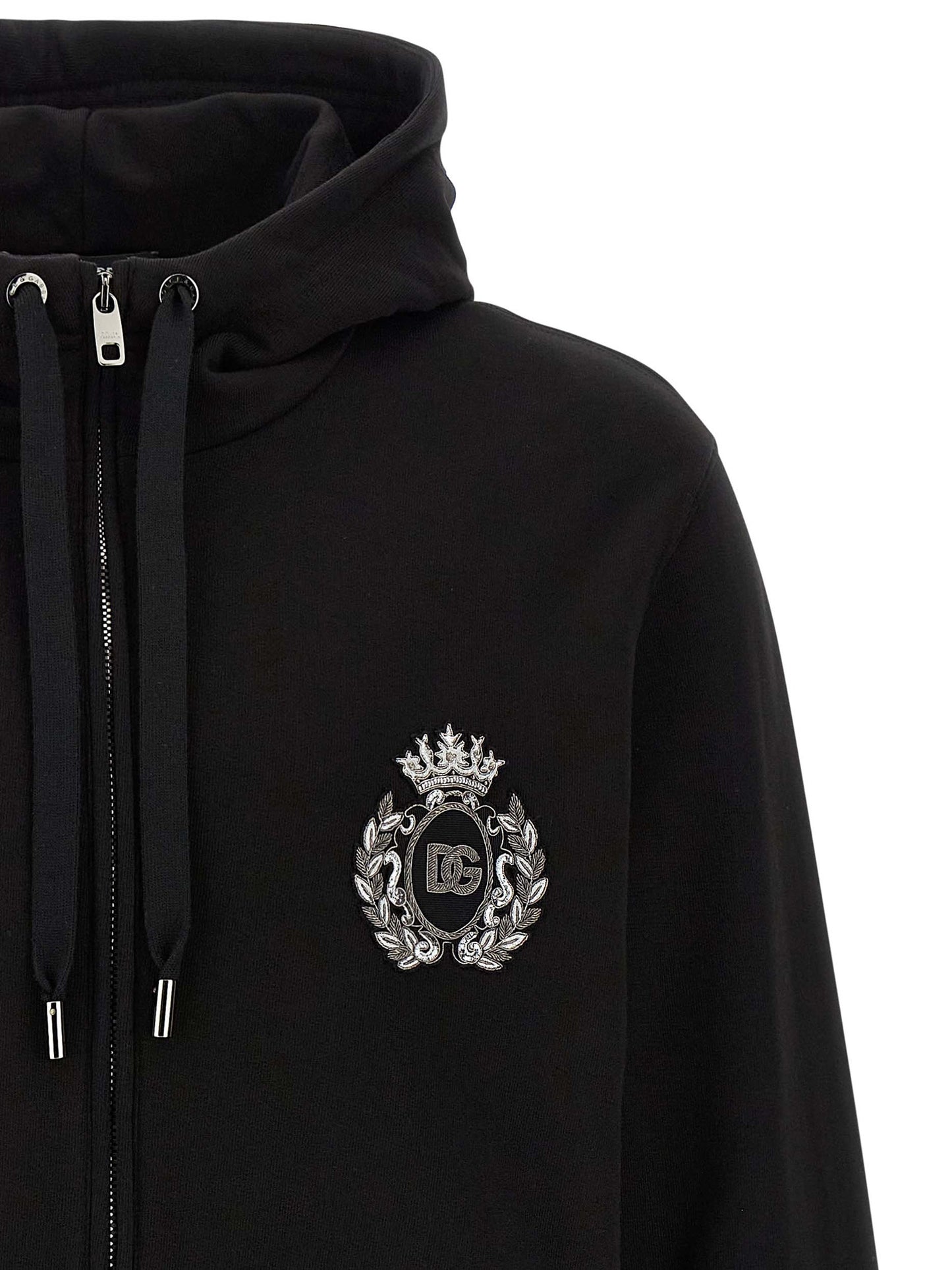 Heraldic patch hoodie Sweatshirt