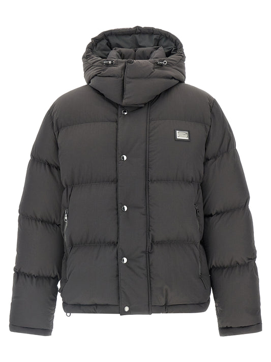 Logo patch down jacket Down jacket, Parka, Casual jackets