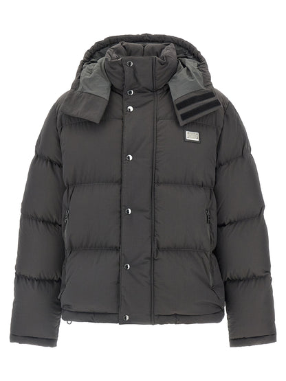 Logo patch down jacket Down jacket, Parka, Casual jackets