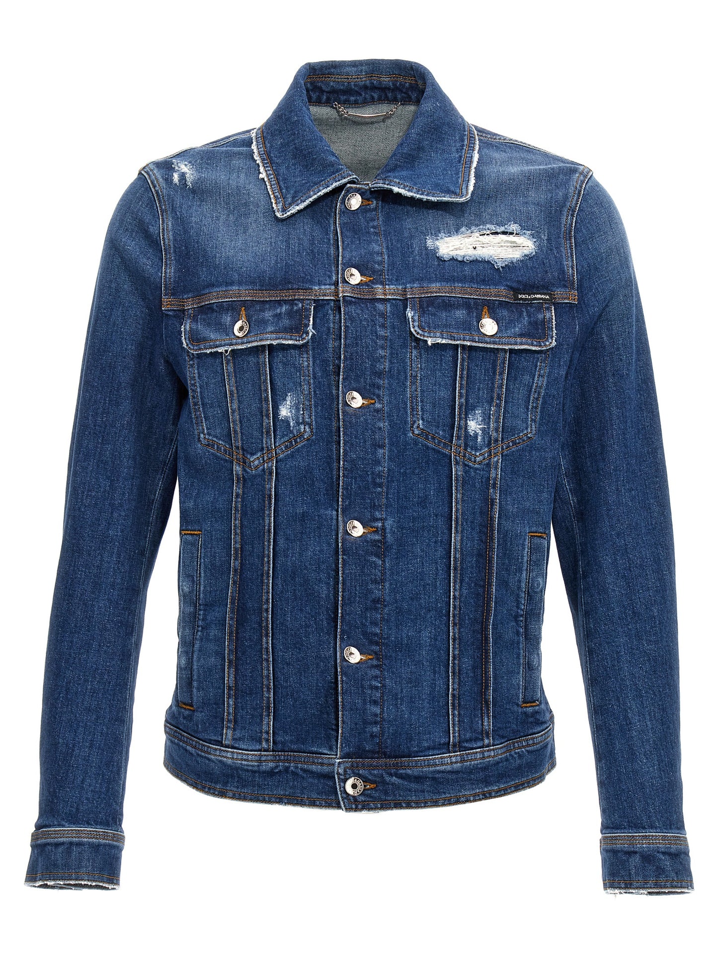 Denim jacket with used effect Piumini, Parka, Giacche casual