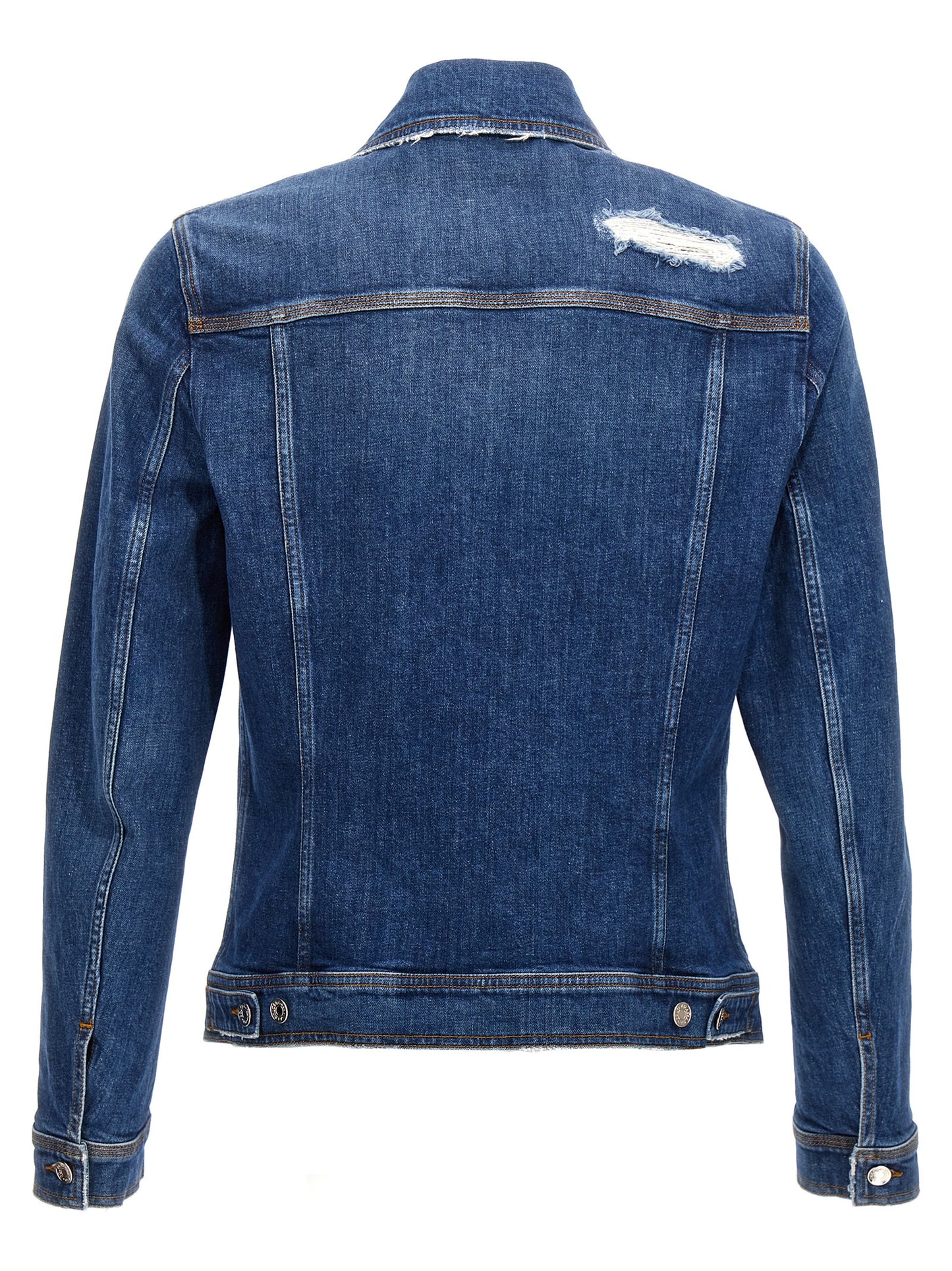 Denim jacket with used effect Piumini, Parka, Giacche casual