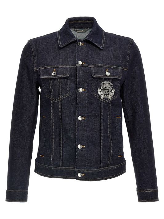 Logo denim jacket Casual jackets, parka