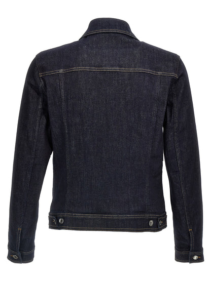 Logo denim jacket Casual jackets, parka