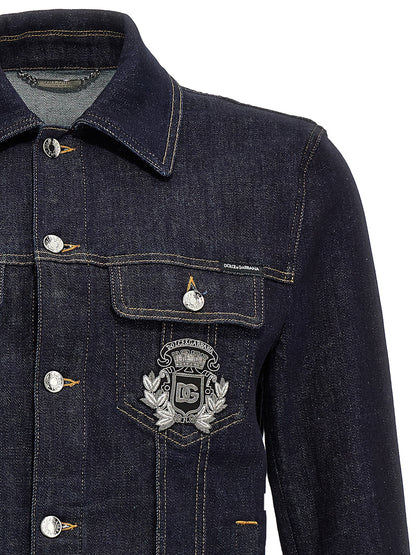 Logo denim jacket Casual jackets, parka