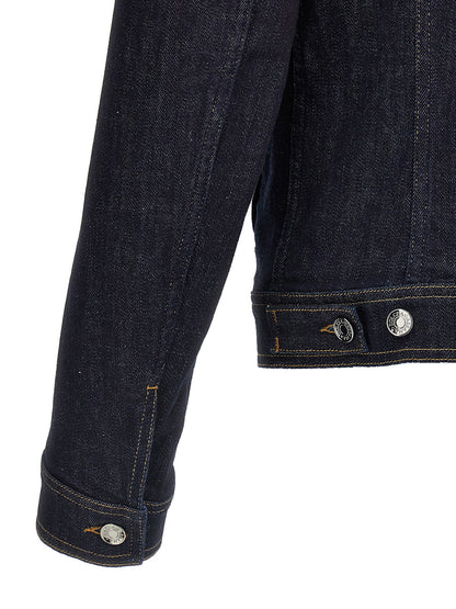 Logo denim jacket Casual jackets, parka