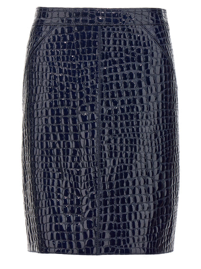 Croc print skirt Skirts