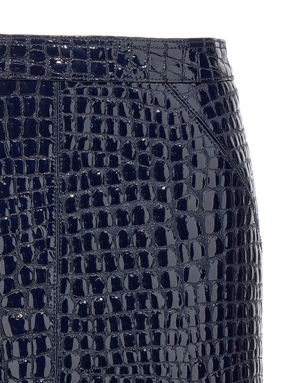 Croc print skirt Skirts