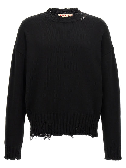 Destroyed effect sweater Sweater, cardigans