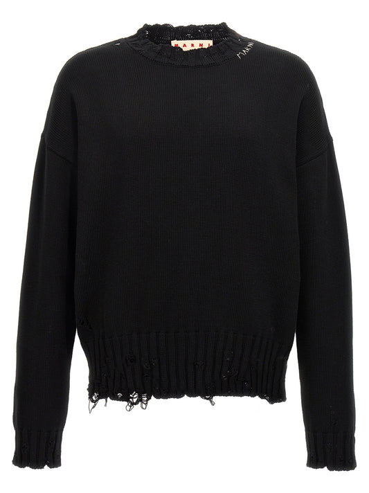 Destroyed effect sweater Sweater, cardigans
