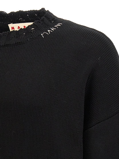 Destroyed effect sweater Sweater, cardigans