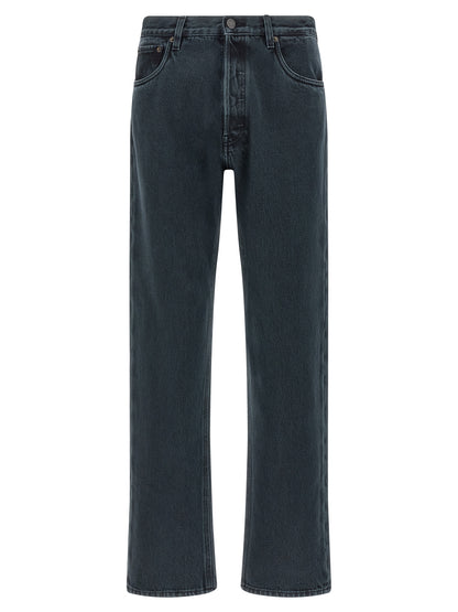 'over-dyed' cotton jeans Jeans