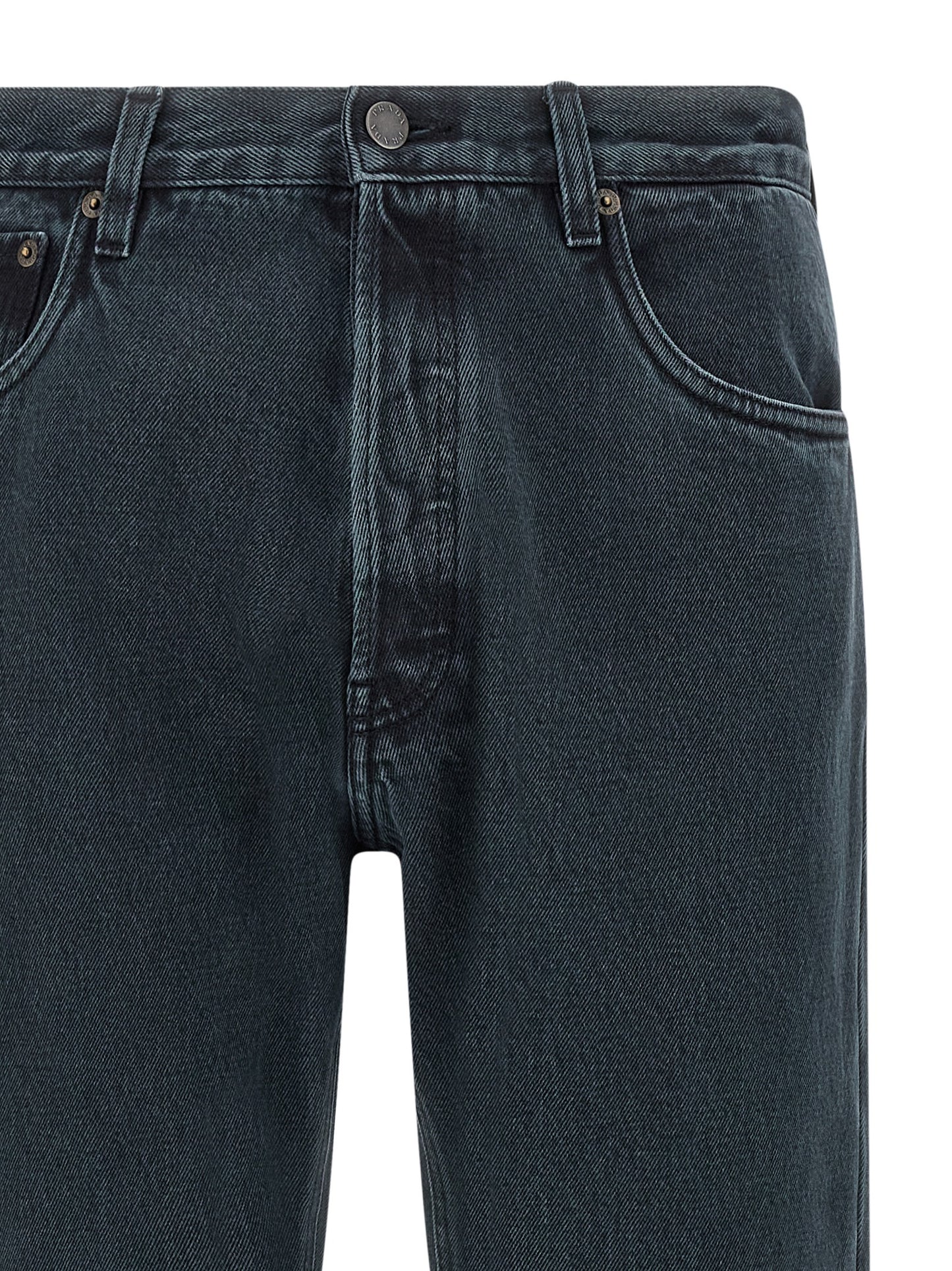 'over-dyed' cotton jeans Jeans