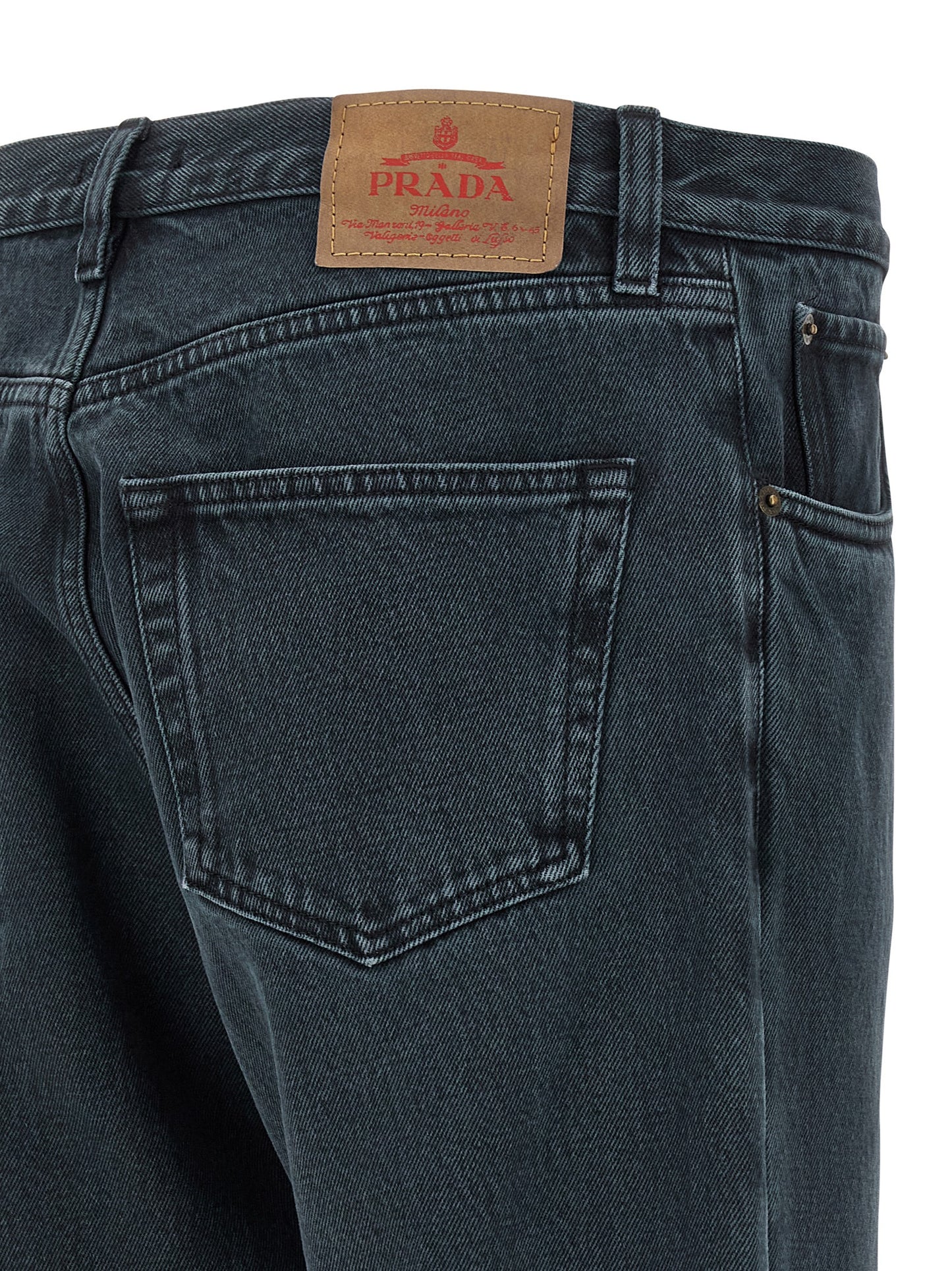 'over-dyed' cotton jeans Jeans