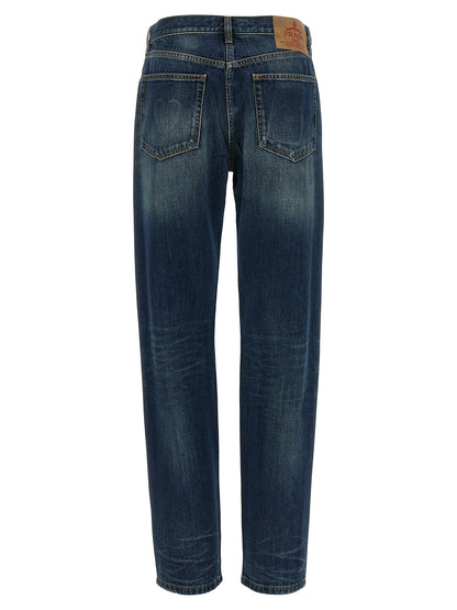Trompe l'oeil heart jeans Jeans