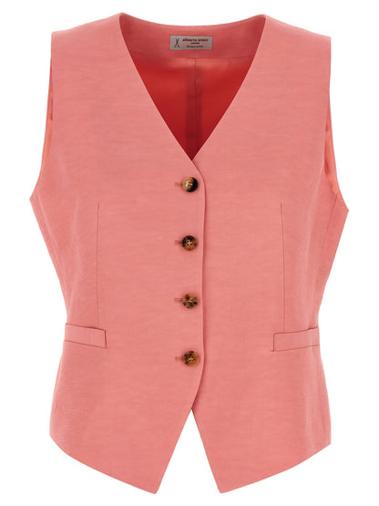 Linen viscose vest Gilet