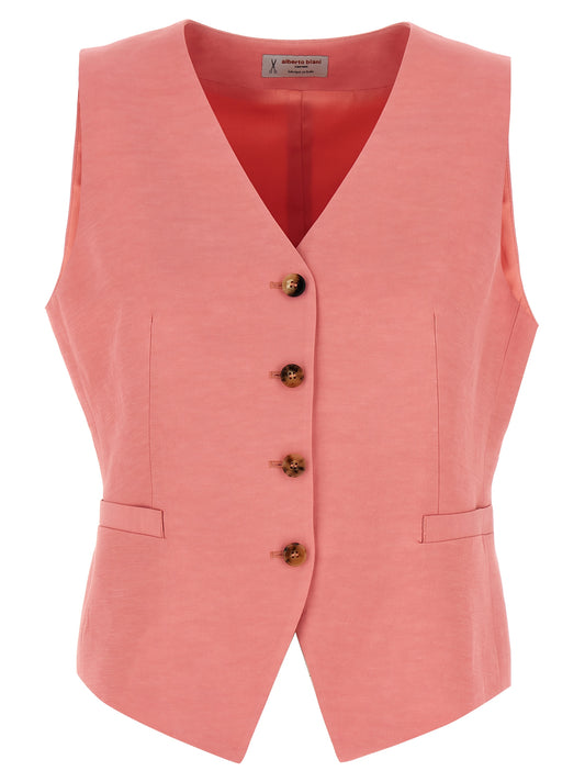 Linen viscose vest Gilet