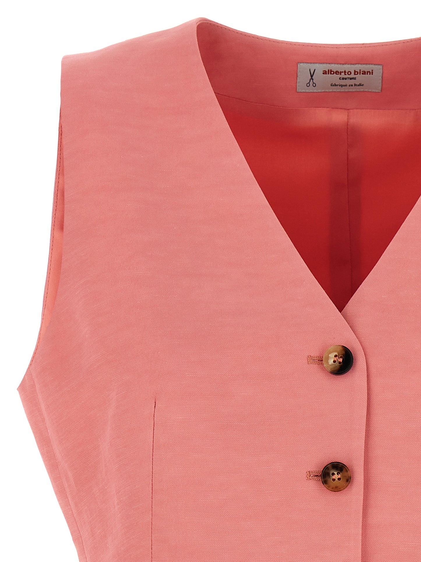 Linen viscose vest Gilet