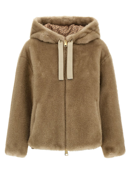 Eco fur hooded Fur