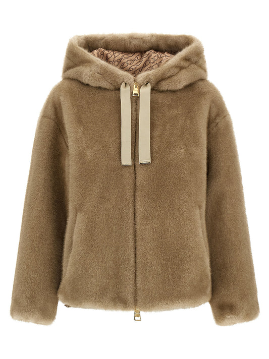 Eco fur hooded Fur