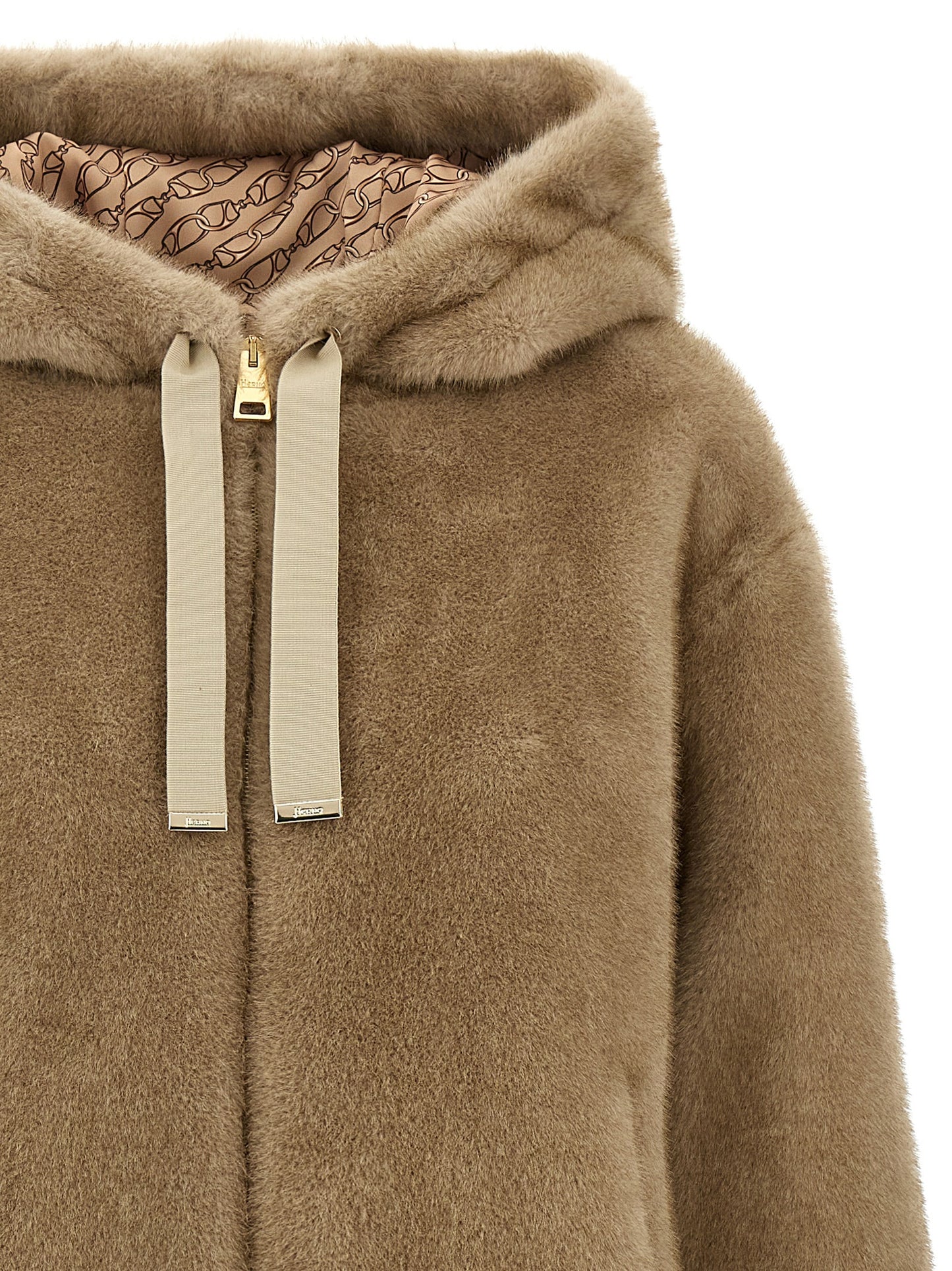 Eco fur hooded Fur