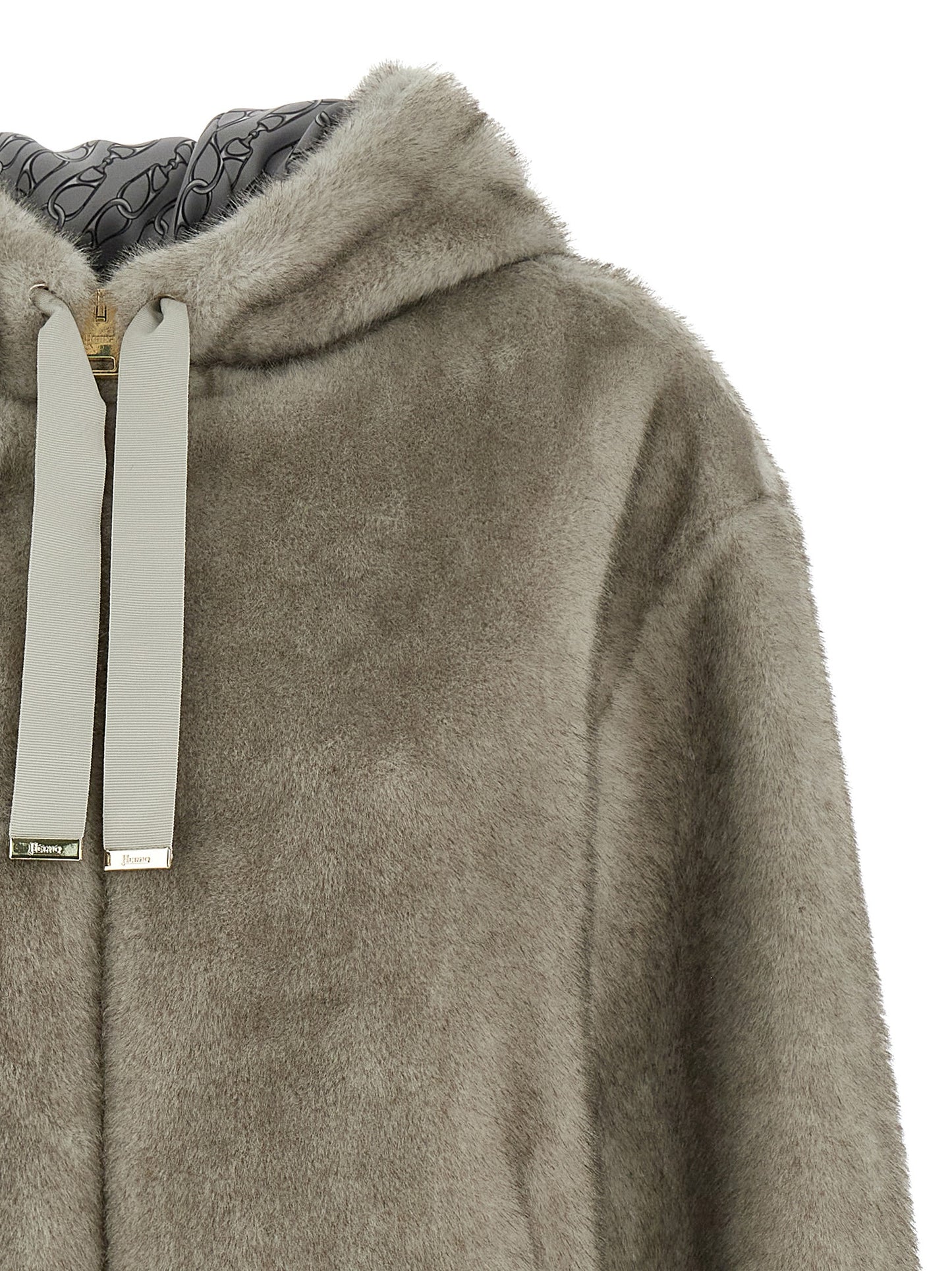 Eco fur hooded Fur