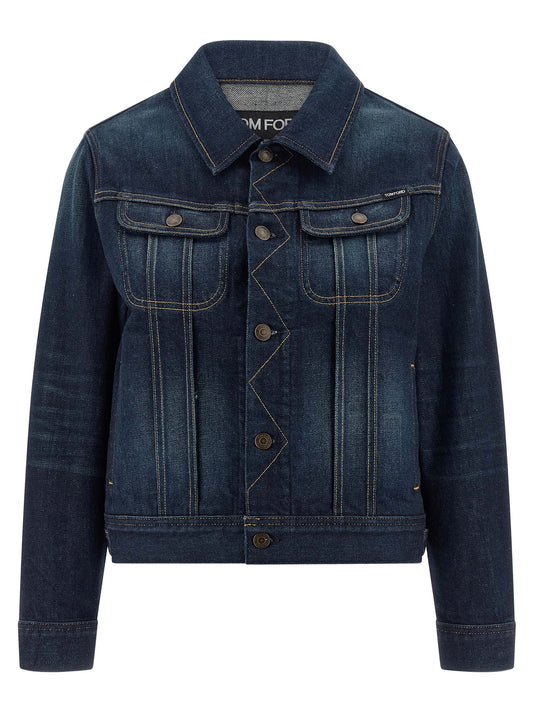 Japanese denim jacket Down jacket, Parka, Casual jackets