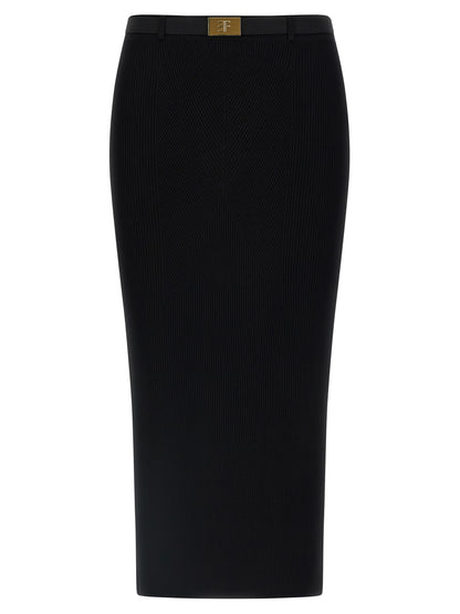 Ribbed knit skirt Skirts