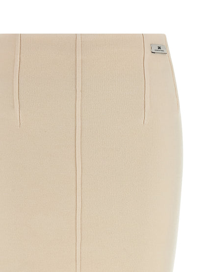 Fabric stitch wool skirt Skirts
