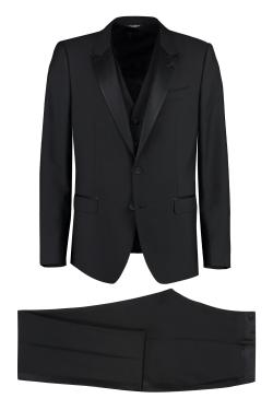 Dolce & Gabbana Three-piece suit in wool and silk