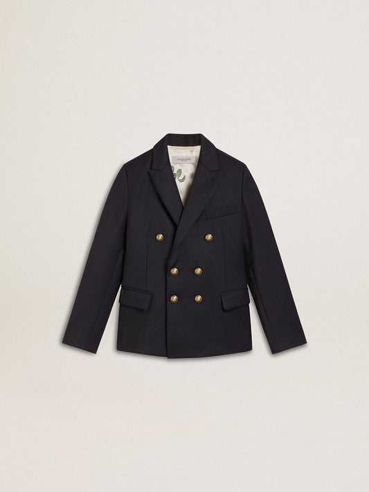 Golden Goose Kids Golden/ boy's double brea