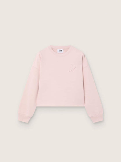 Golden Goose Deluxe Brand Star girl's crewneck crop