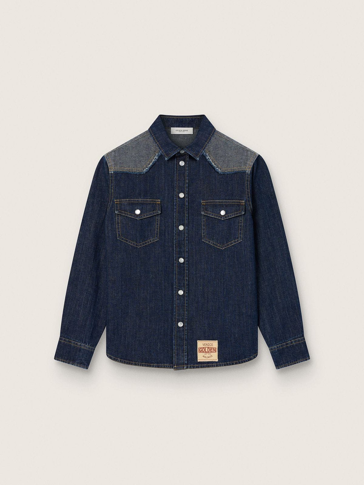 Golden Goose Kids Journey unisex regular shirt washed blend
