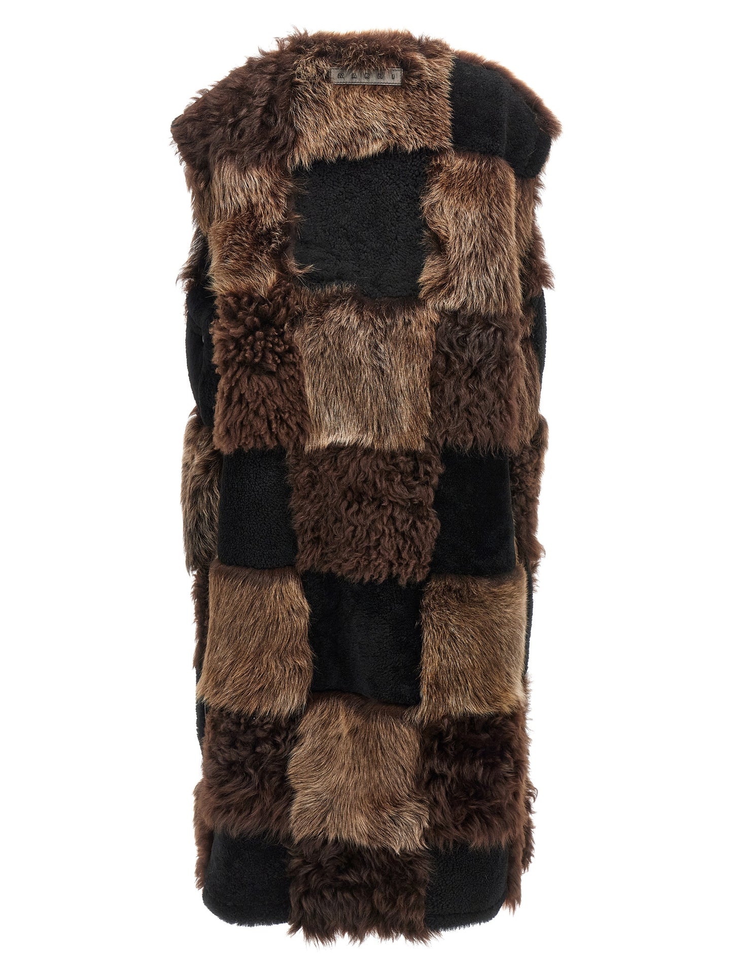 Long shearling vest Gilet