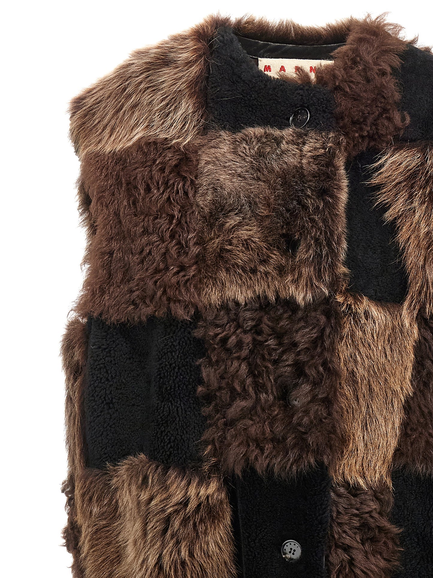 Long shearling vest Gilet