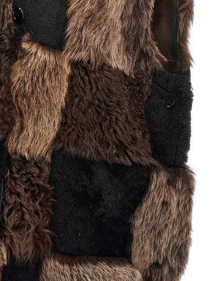 Long shearling vest Gilet