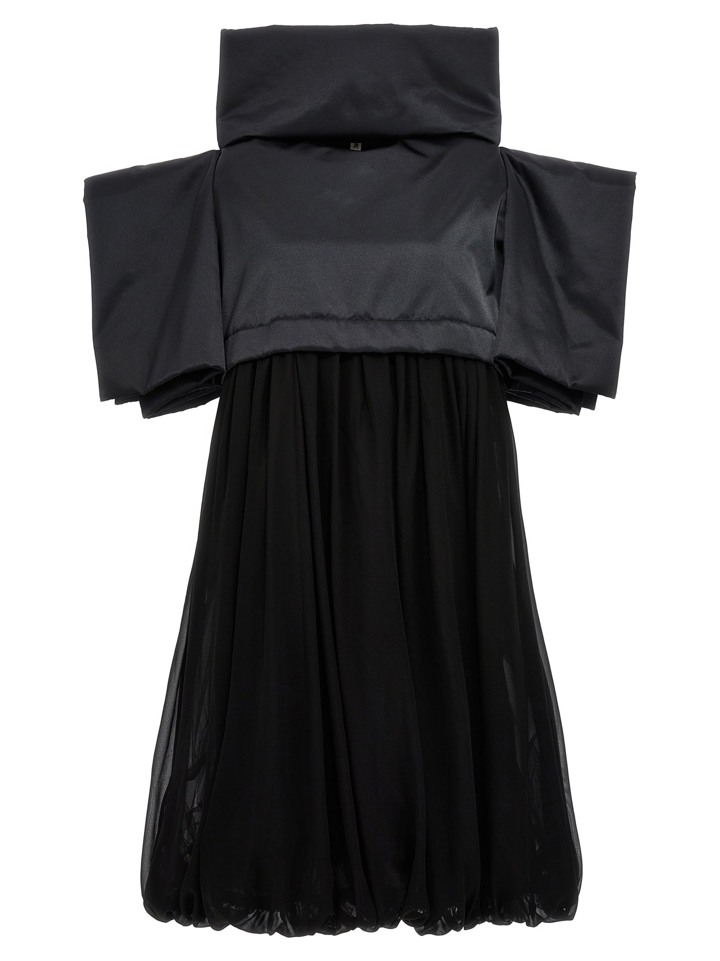 Two-material dress Dresses