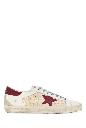 Golden Goose Deluxe Brand Super-star net and leather upper leather toe