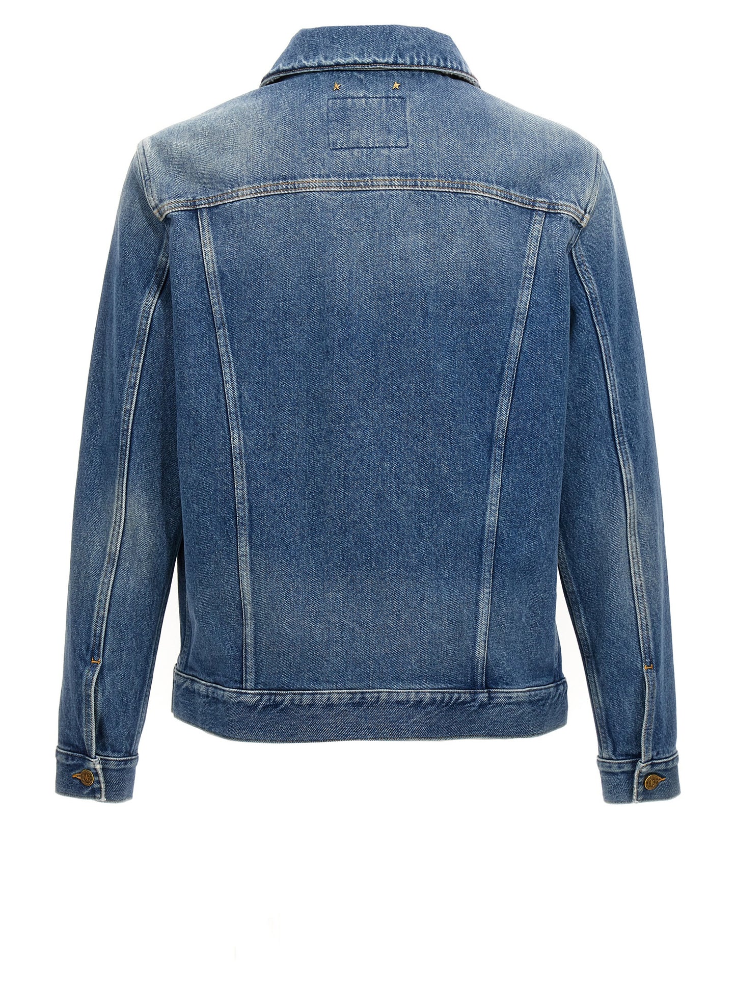 Logo patch denim jacket Casual jackets, parka