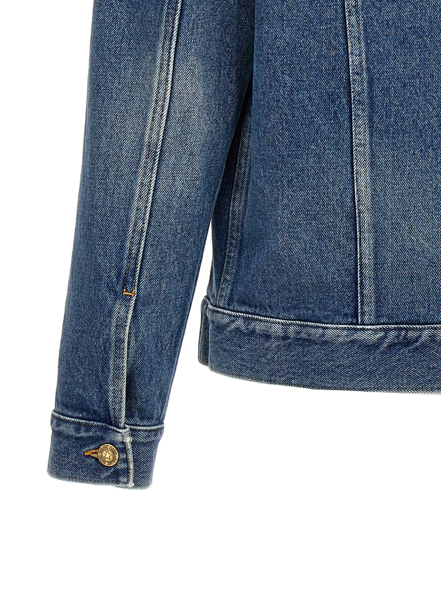 Logo patch denim jacket Casual jackets, parka