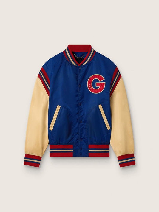 Golden Goose Deluxe Brand Journey m's bomber randley college leather sleeve