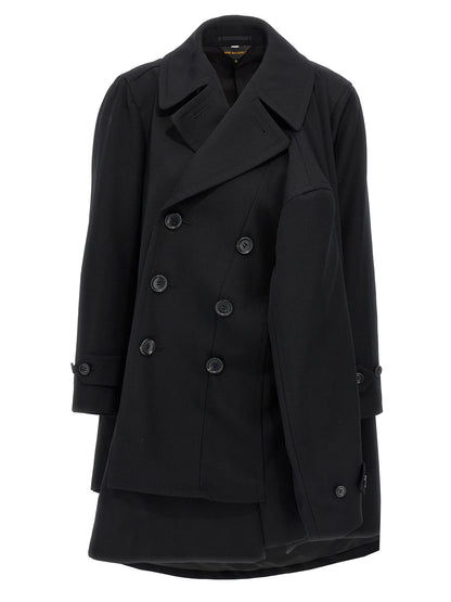 Double-breasted coat 4 sleeves Coats, trench coats