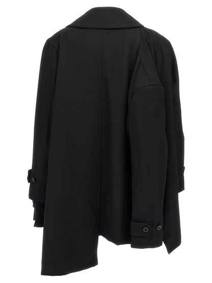 Double-breasted coat 4 sleeves Coats, trench coats