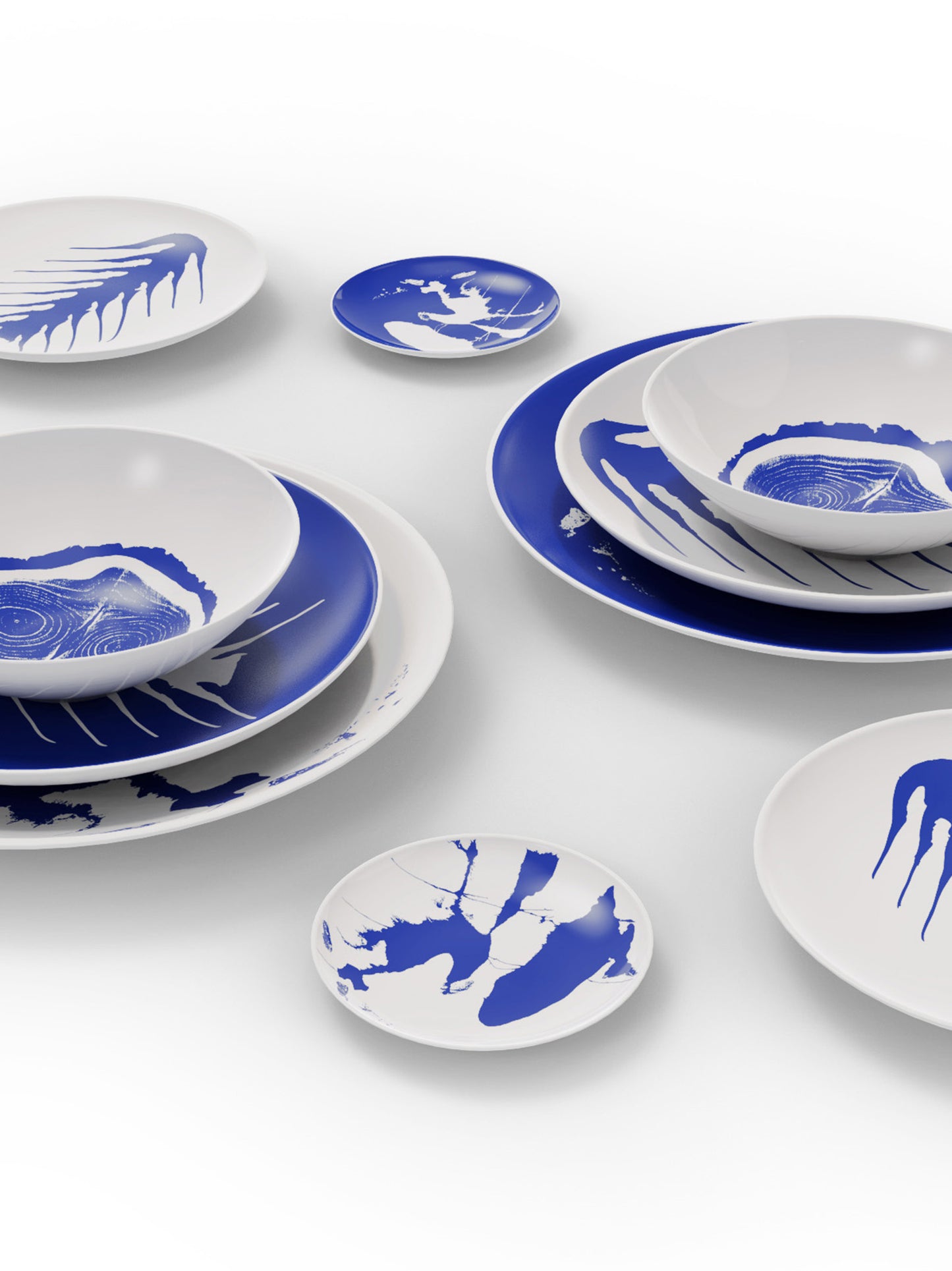 'Le Monde de Charlotte Perriand Neige' 2 service plate set ⌀ 33 cm Plates