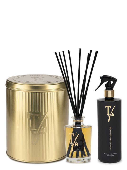 'GoldTinBox Speziato Fiorentino' gift box Room diffusers