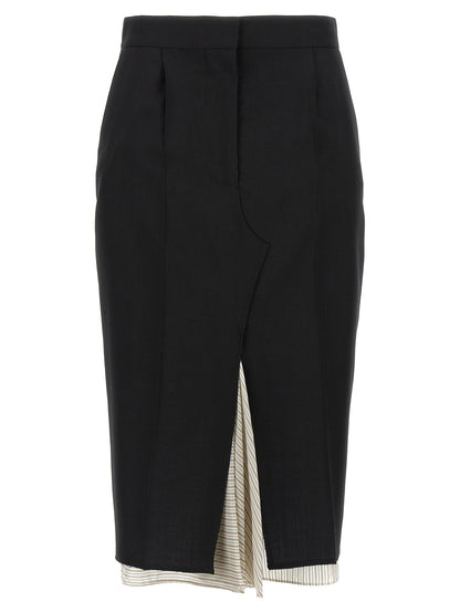 Exposed lining skirt Skirts