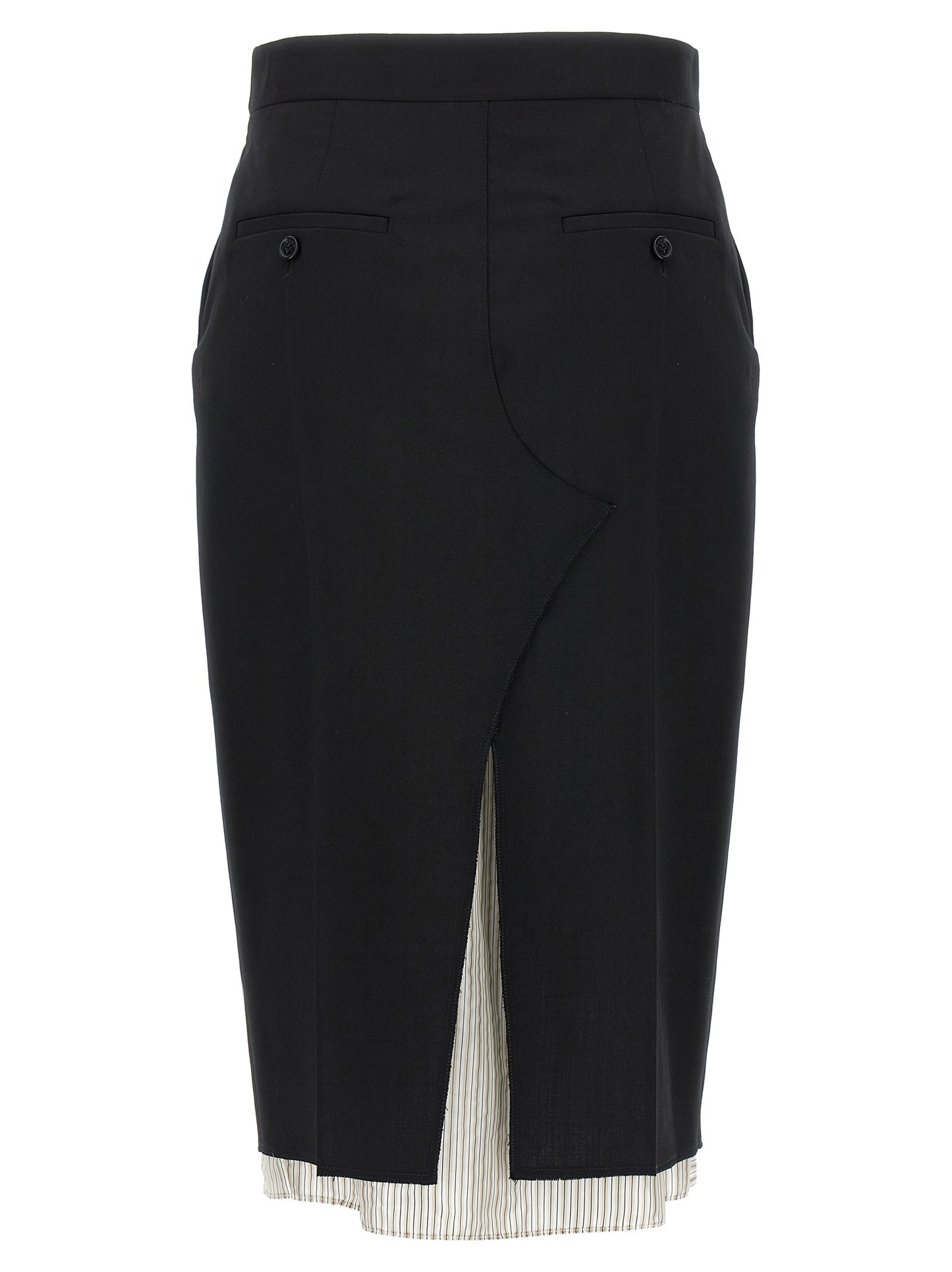 Exposed lining skirt Skirts