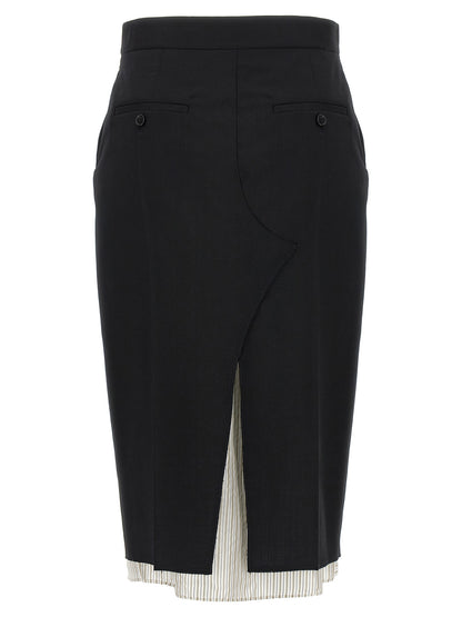 Exposed lining skirt Skirts