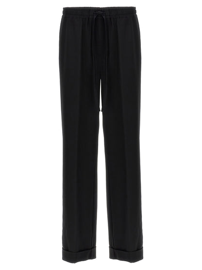 Contrast piping pants Pants