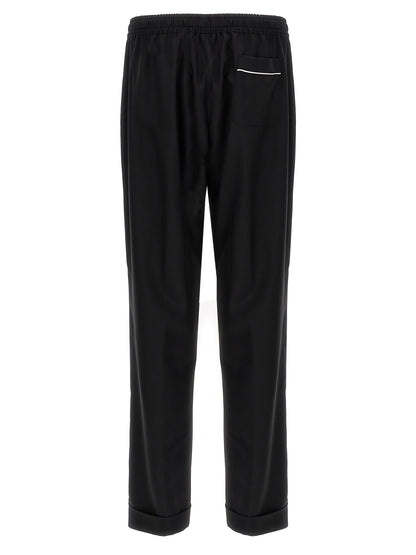 Contrast piping pants Pants