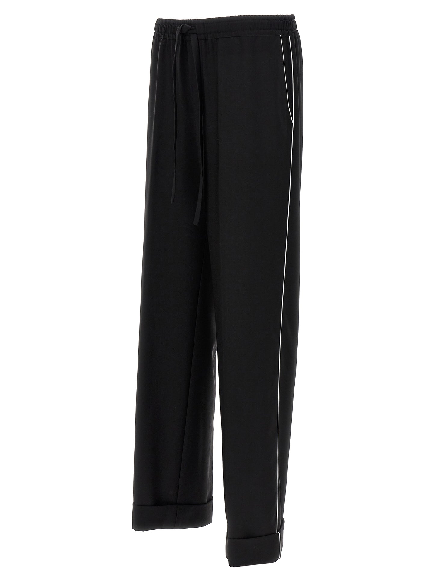 Contrast piping pants Pants
